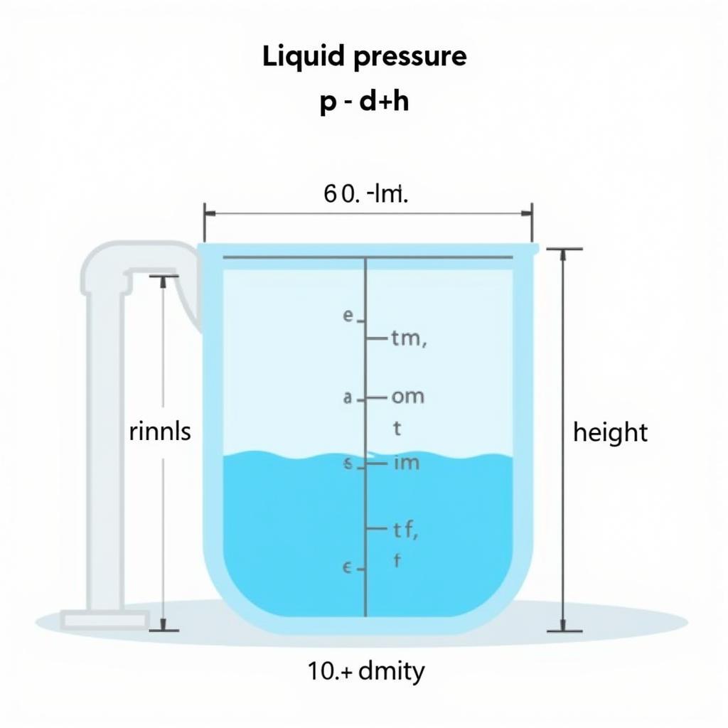 Công thức tính áp suất chất lỏng