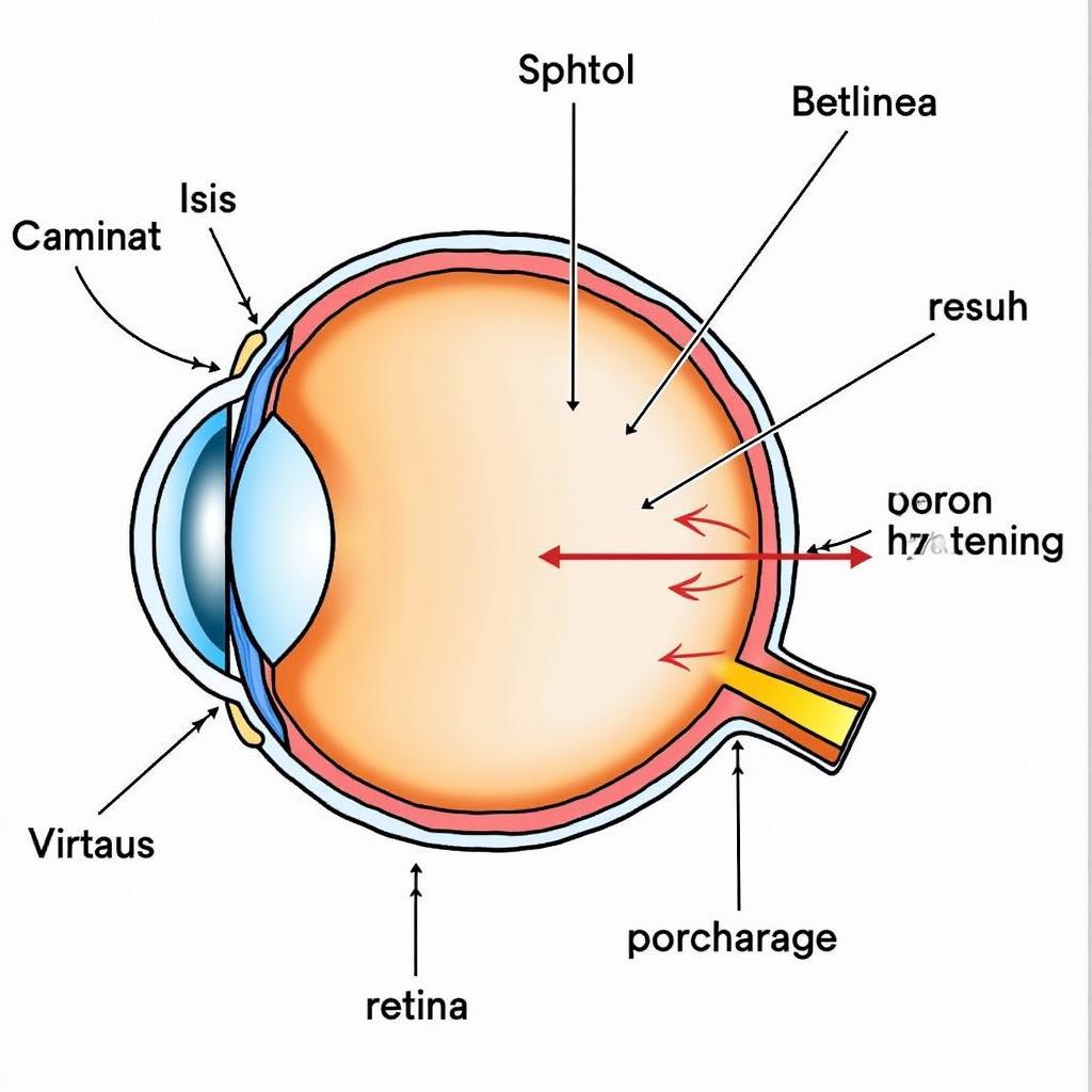 Cấu tạo của mắt người và các bài tập liên quan