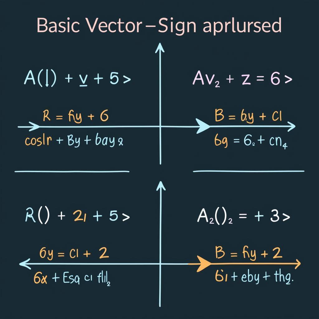 Bài tập vectơ cơ bản