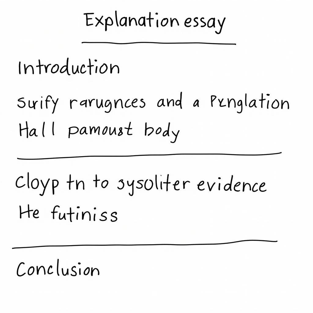 Basic Explanation Essay Structure