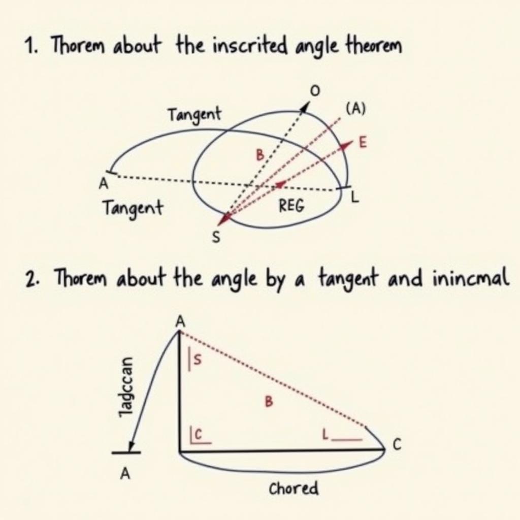 Định Lý Góc Nội Tiếp và Góc Tạo bởi Tia Tiếp Tuyến và Dây Cung