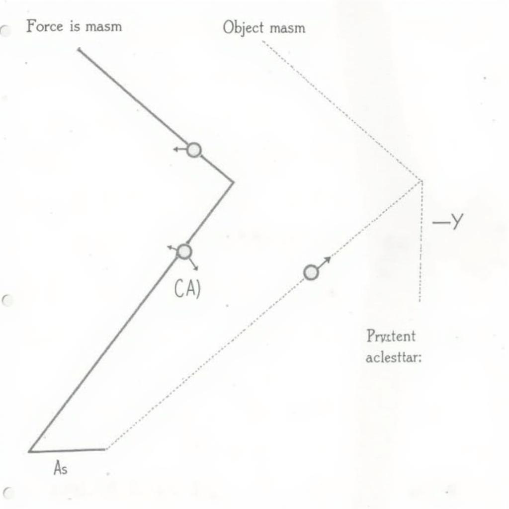 Minh họa Định luật II Newton trong bài 4 trang 69 Lý 10