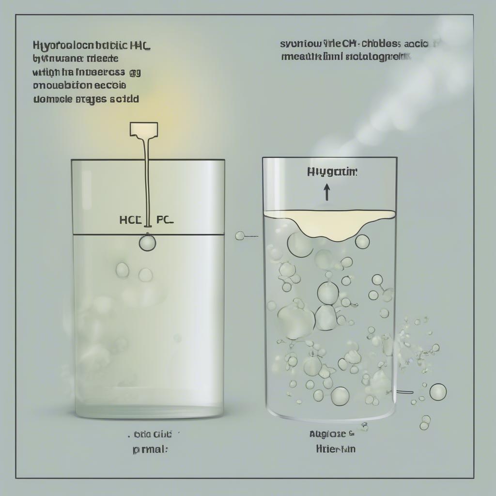 Phản ứng của HCl với kim loại