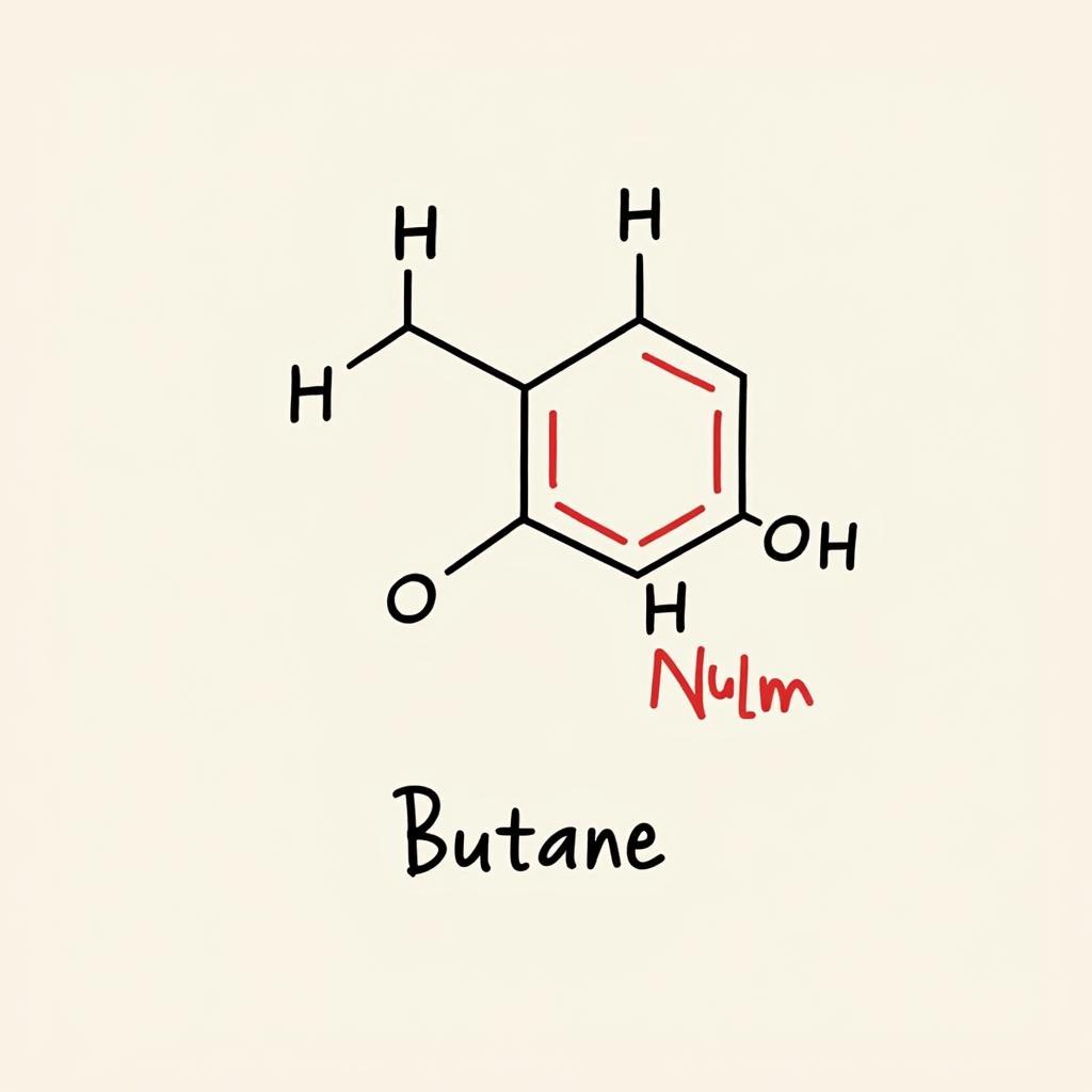 Công thức cấu tạo của Butan