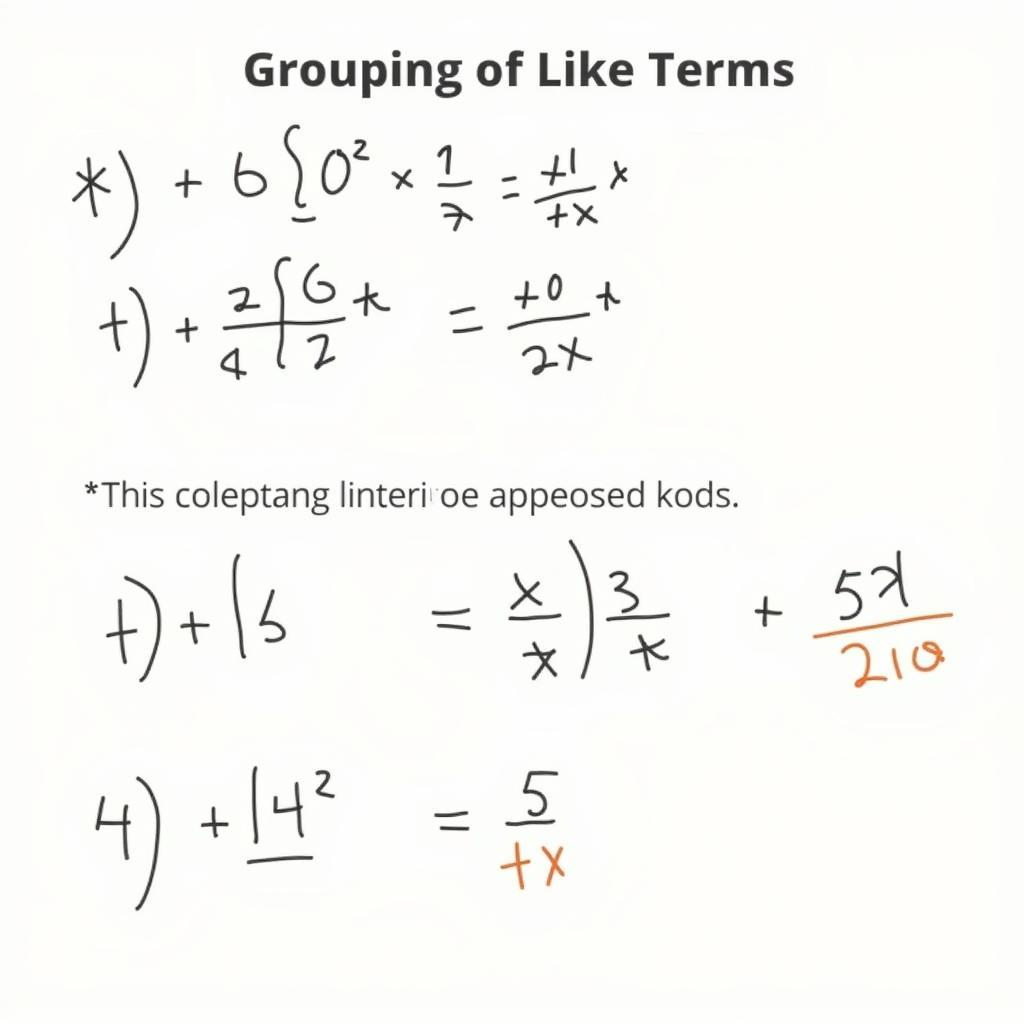 Nhóm các hạng tử đồng dạng trong đa thức