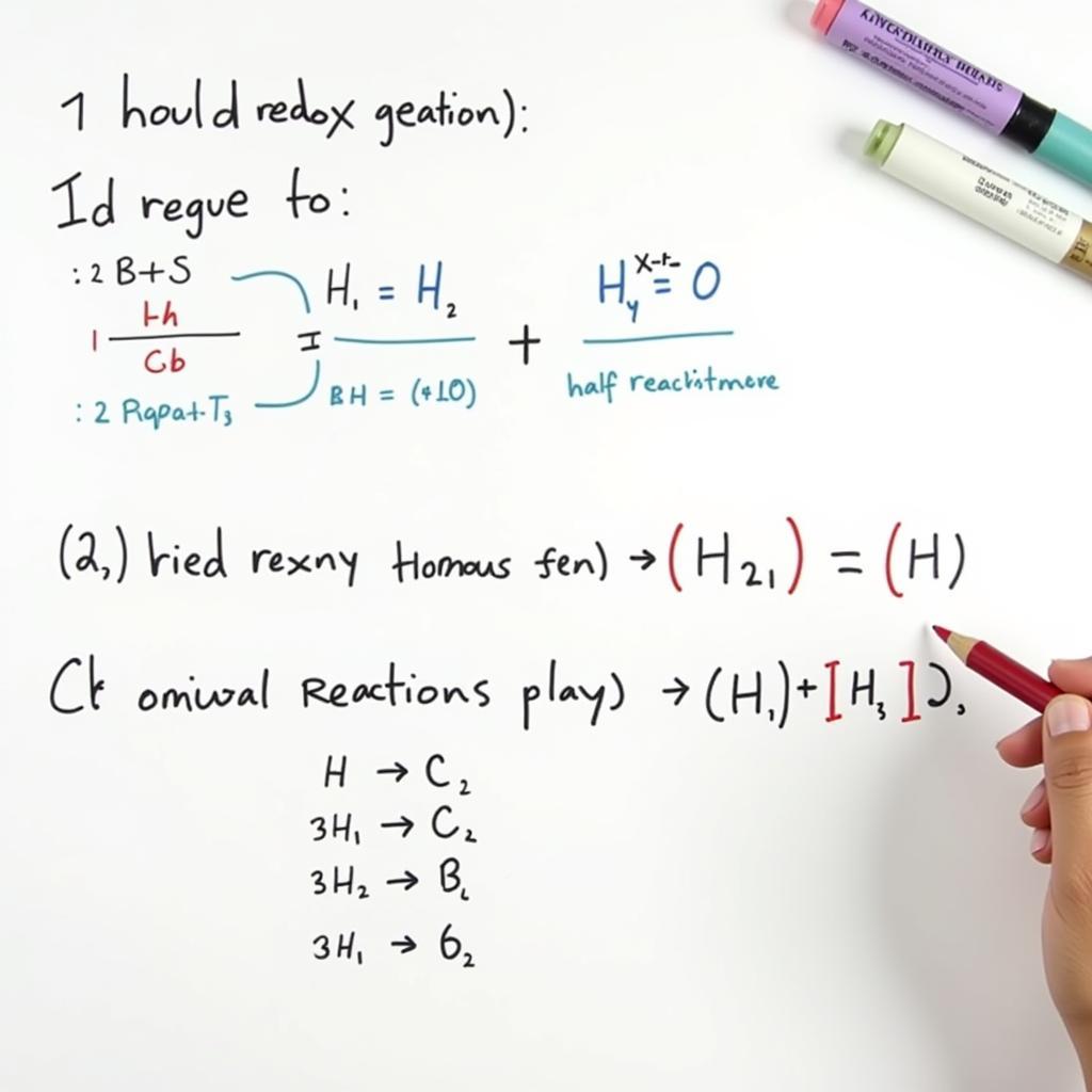 Solving redox reaction problems in grade 11 chemistry