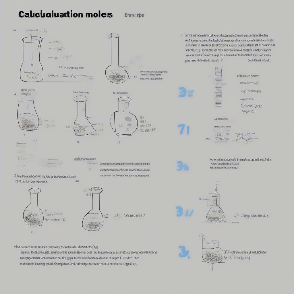 Calculation exercises in Chemistry lesson 17