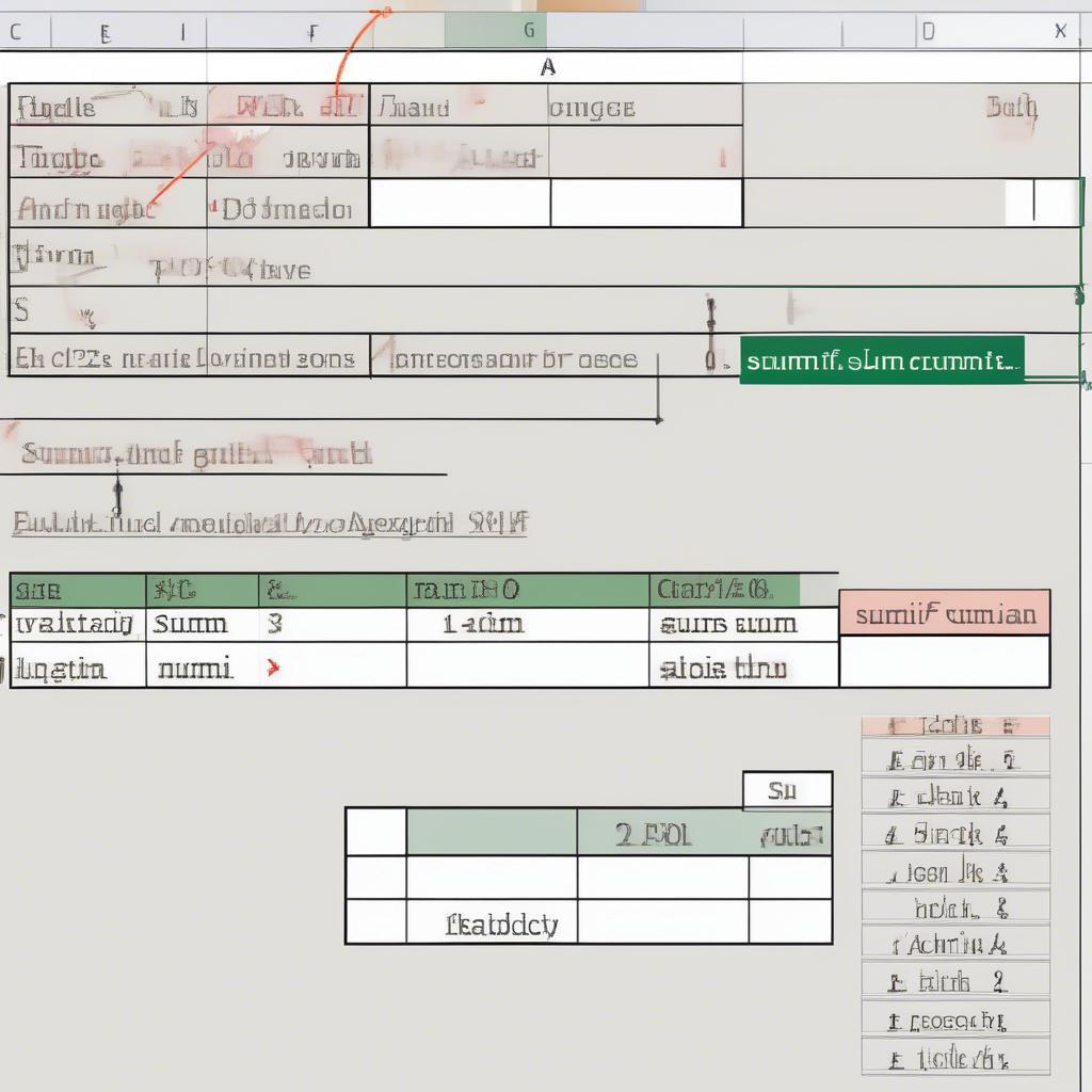 Cú pháp hàm SUMIF trong Excel