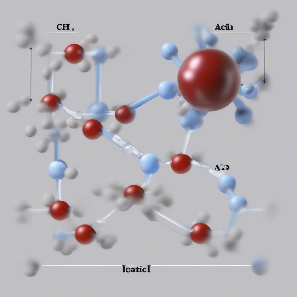 Phương trình điện li của axit acetic (CH3COOH)