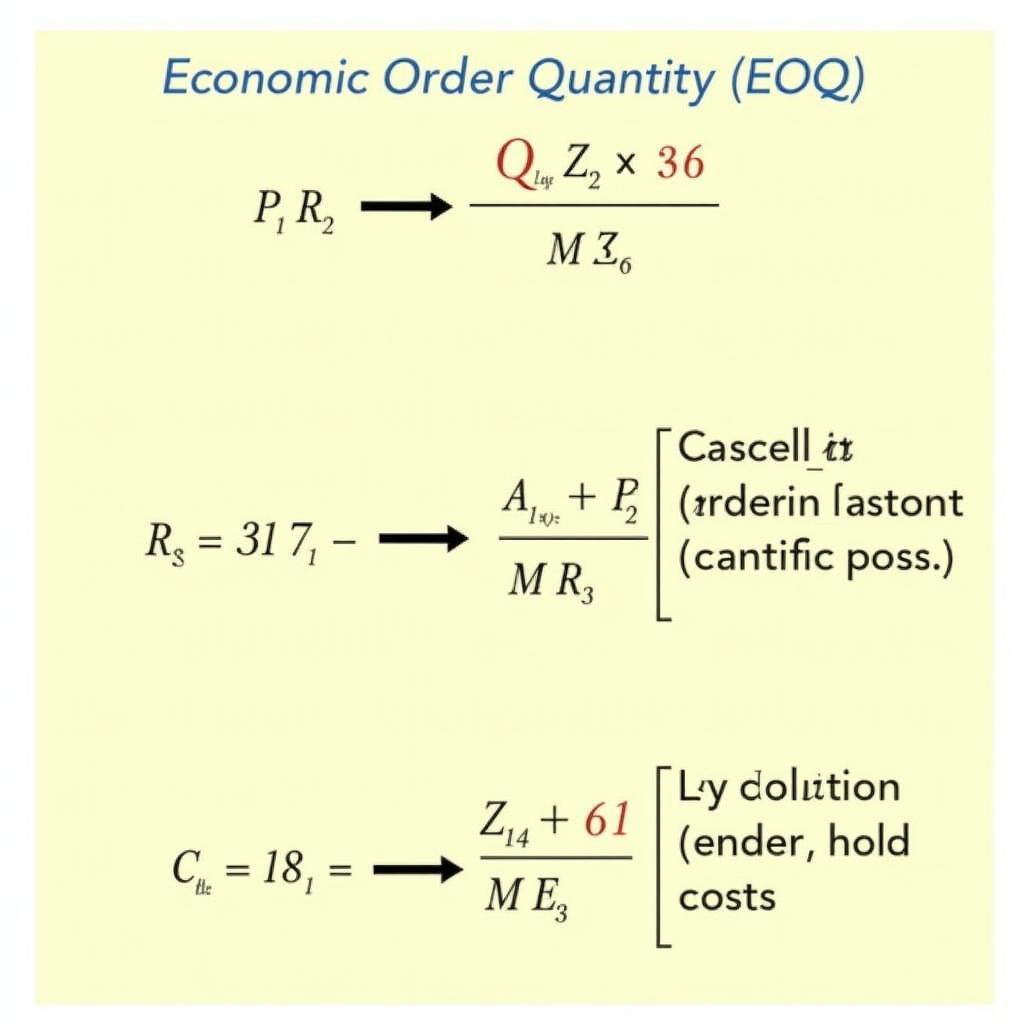 Tính lượng đặt hàng tối ưu (EOQ)