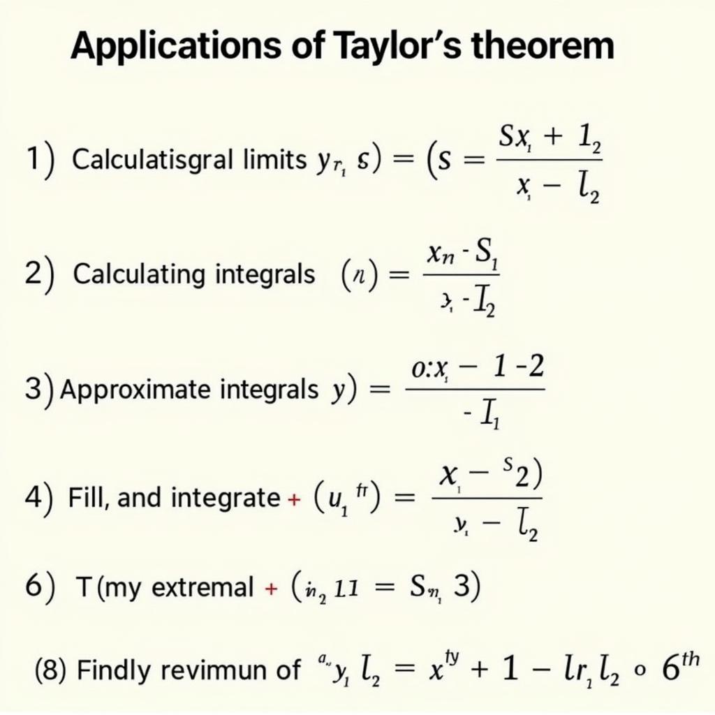 Ứng dụng định lý Taylor