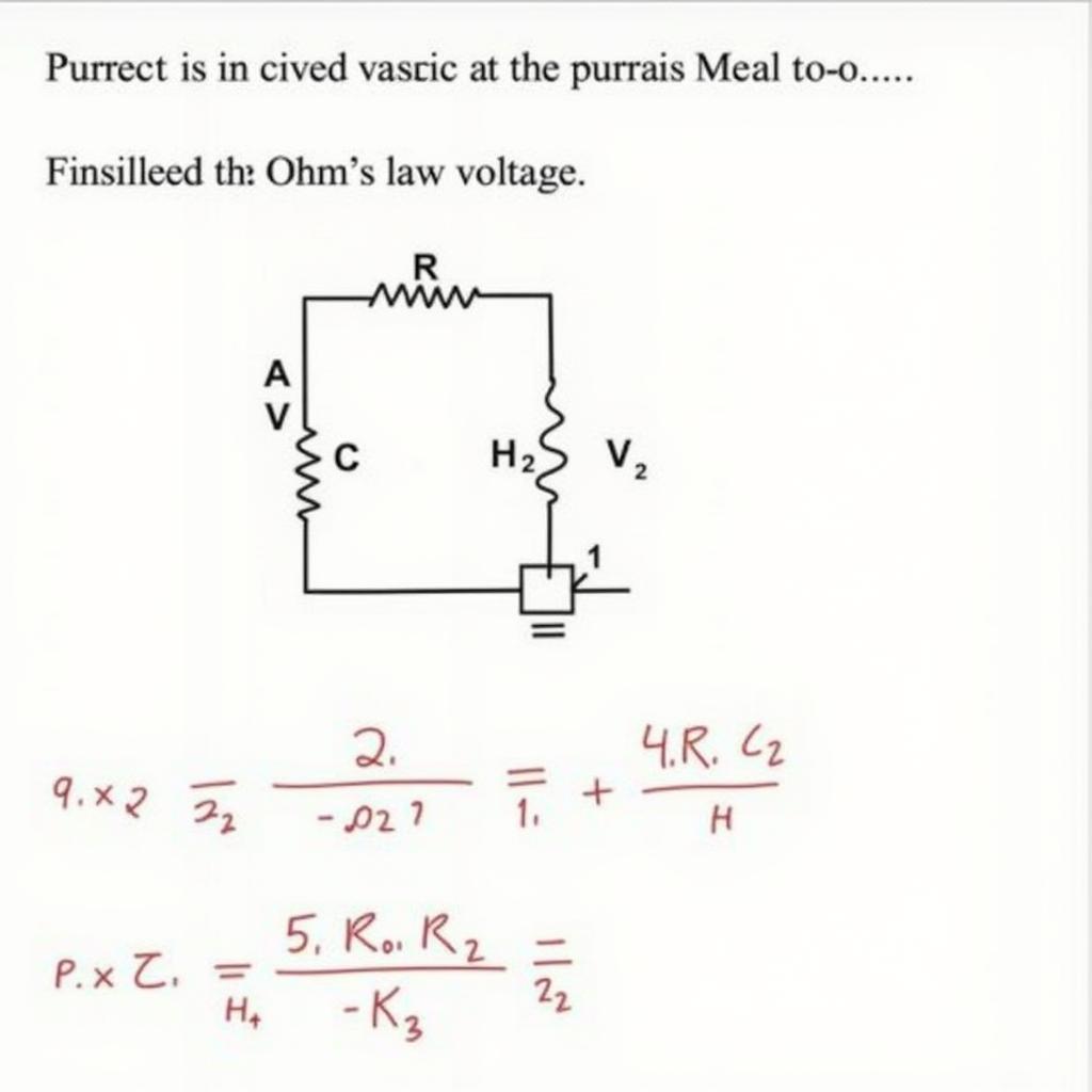 Ví dụ áp dụng Định luật Ohm