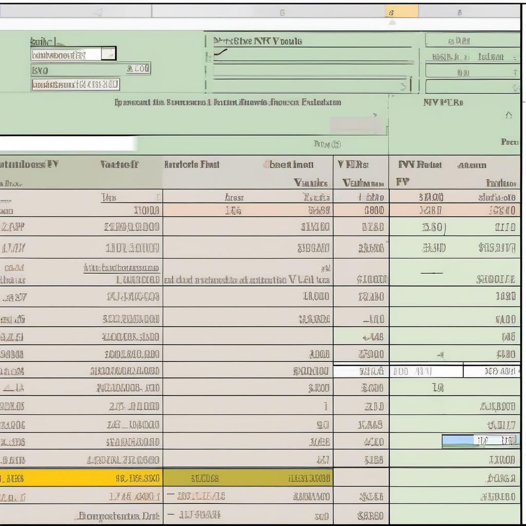 Ví dụ Tính NPV trong Excel