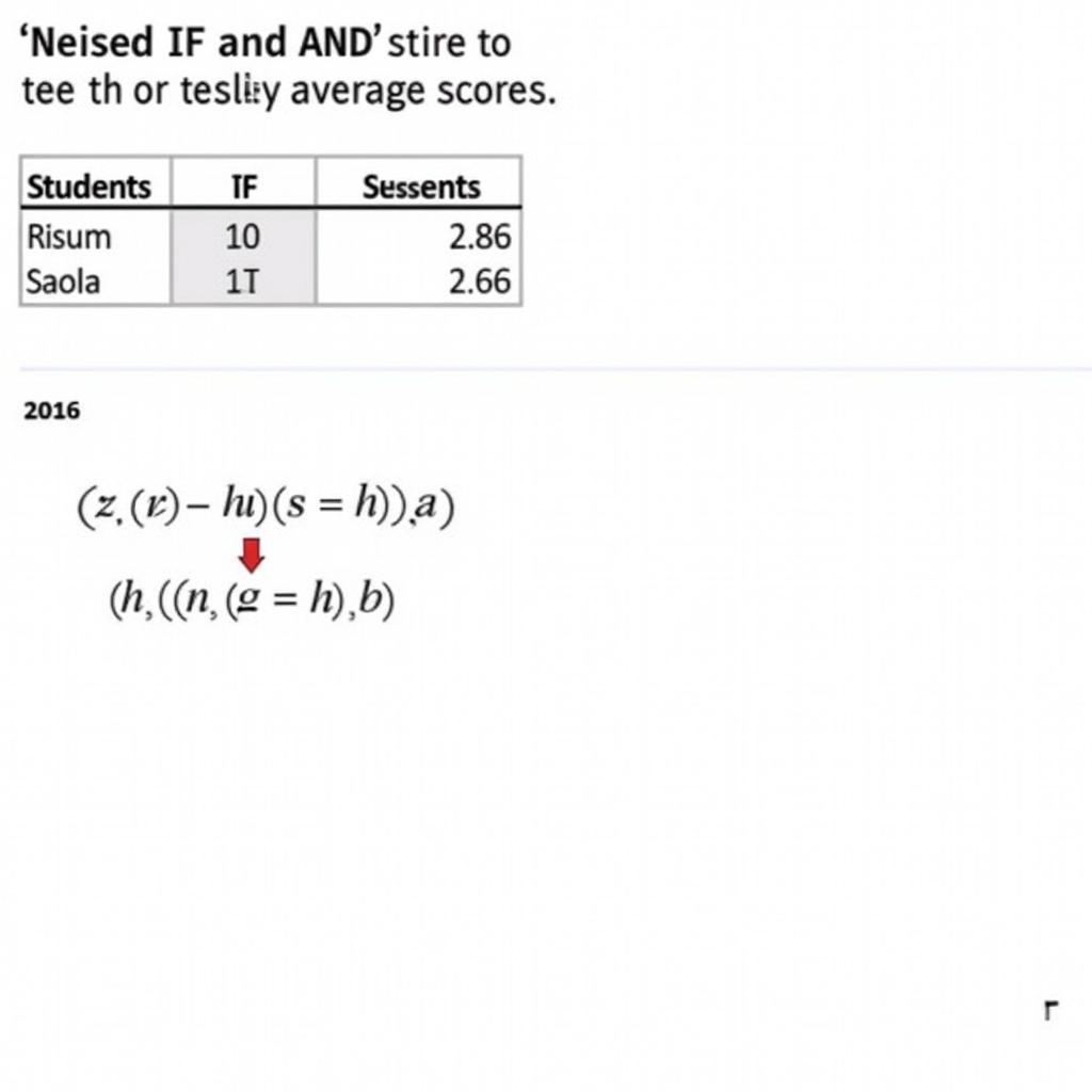 Áp dụng hàm IF AND trong Excel