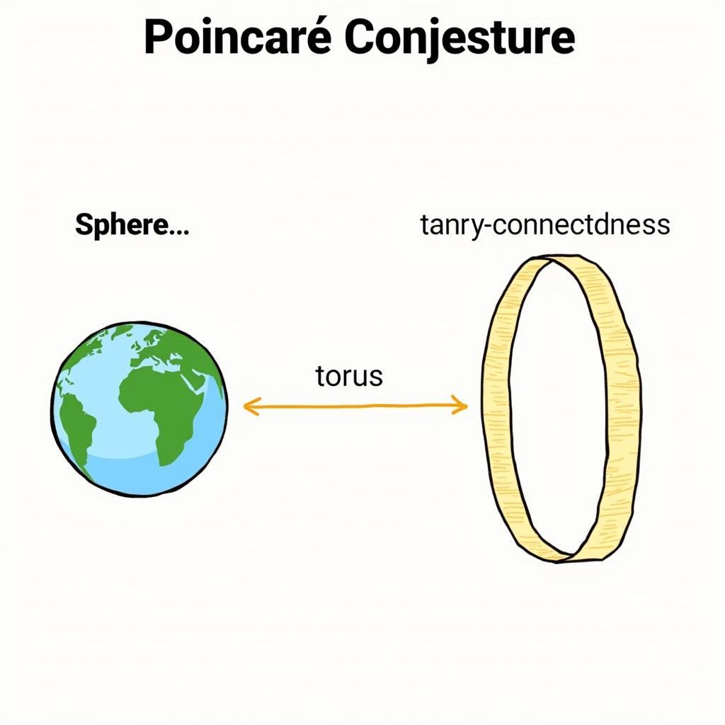 Giải thích trực quan về Giả thuyết Poincaré, một trong những bài toán của Giải Thiên niên kỷ.