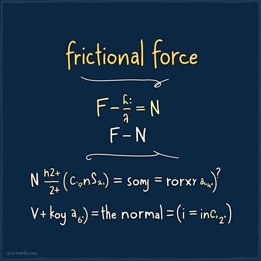 Công thức tính lực ma sát