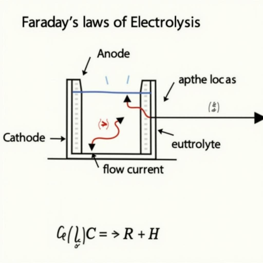 Định luật Faraday trong điện phân