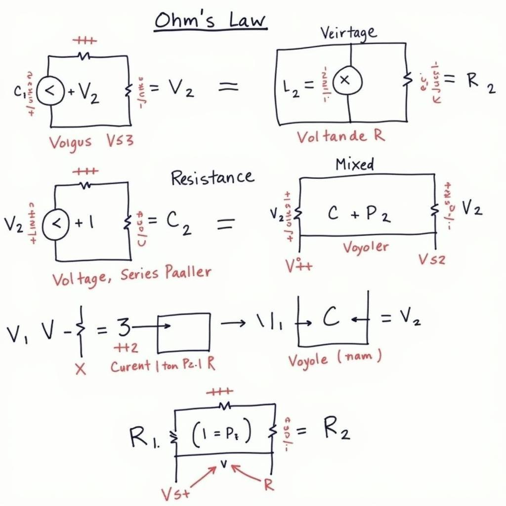 Minh họa Định luật Ohm và Mạch điện