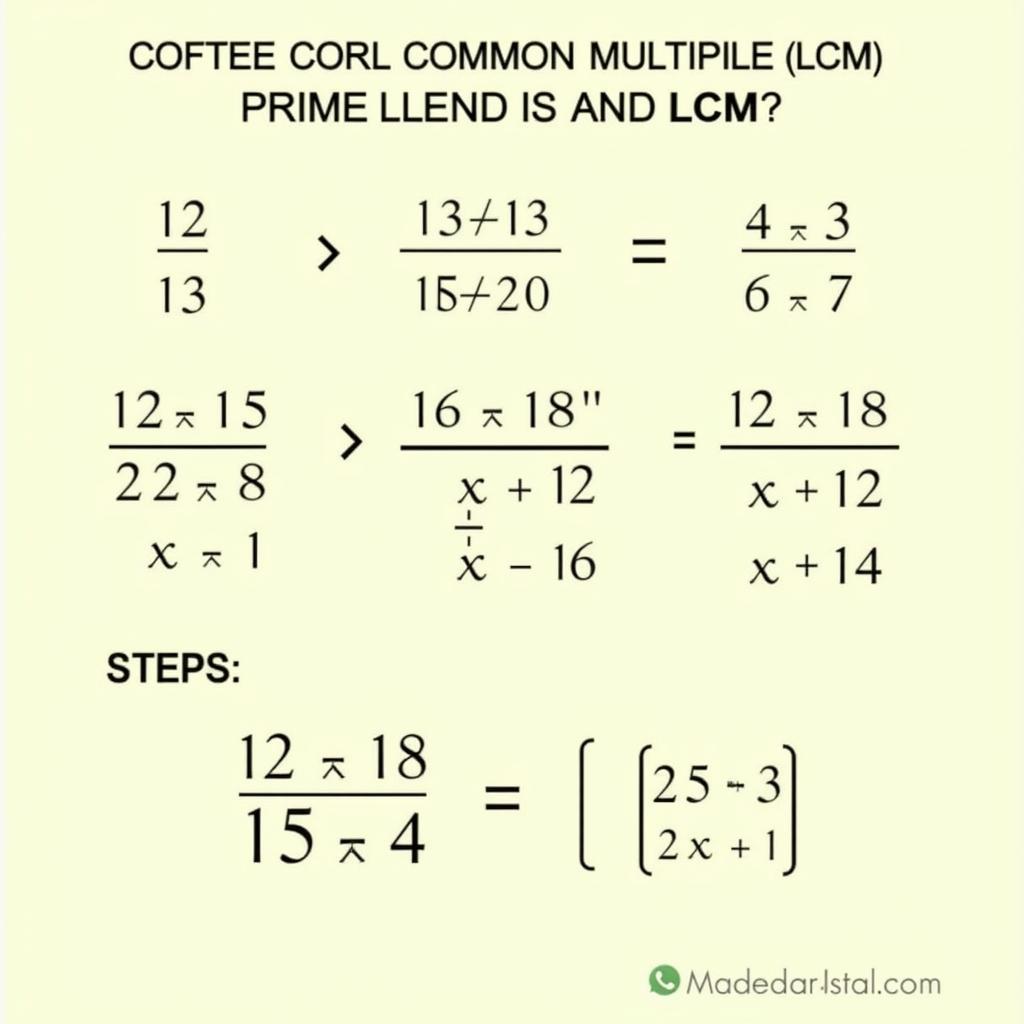 Tìm BCNN của 12, 15, 18