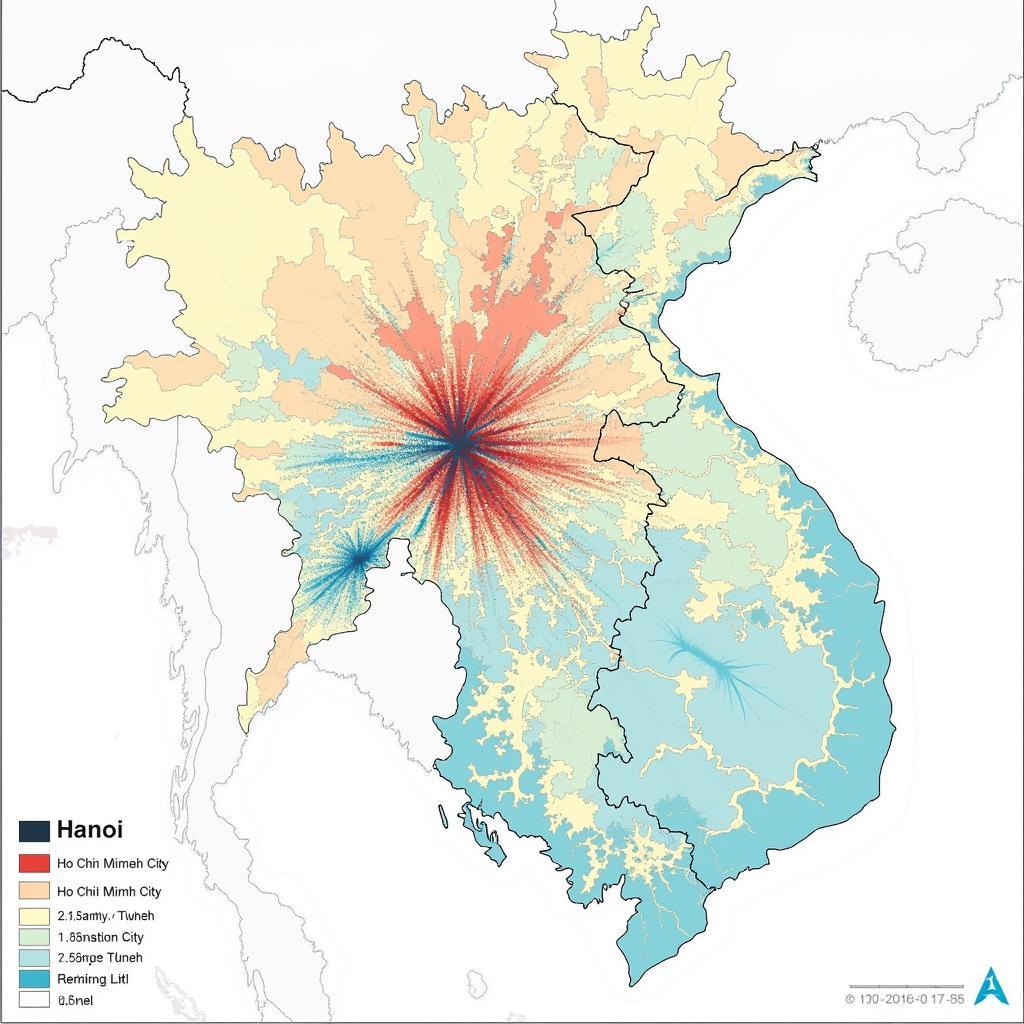 So sánh mật độ dân số Hà Nội và TP.HCM