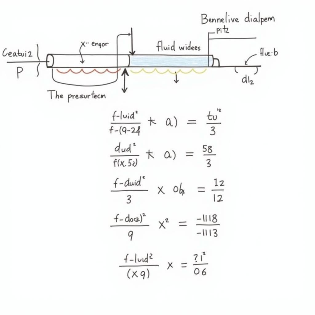 Bài tập cơ học chất lỏng phương trình Bernoulli