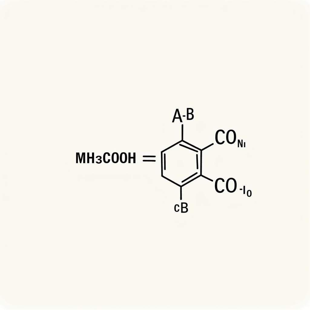 Công thức cấu tạo của axit axetic