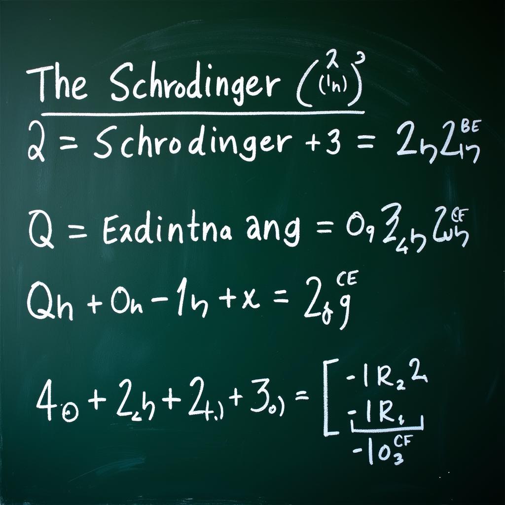 Phương trình Schrödinger trong giải bài tập hóa lượng tử