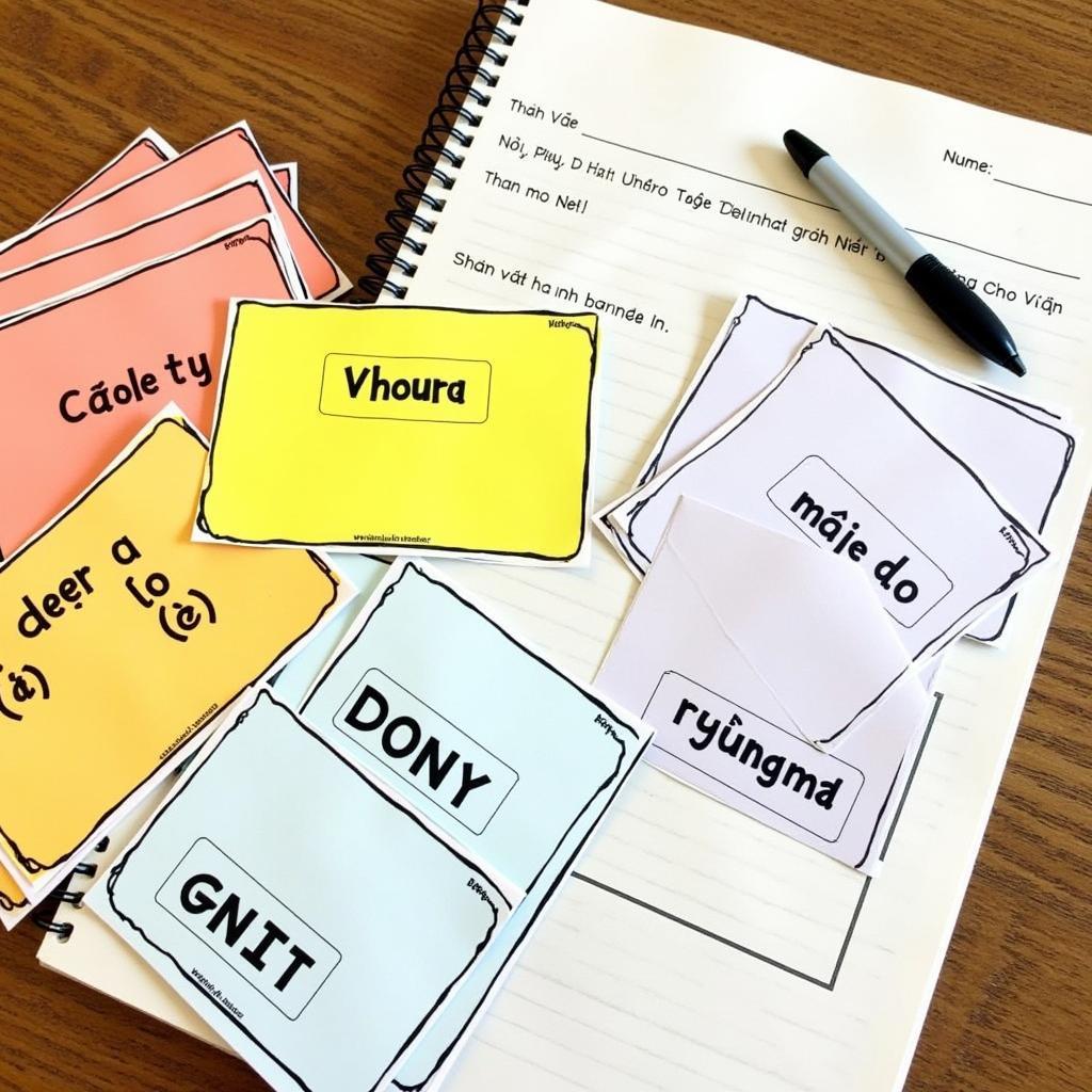 Flashcards for English Unit 12 Vocabulary