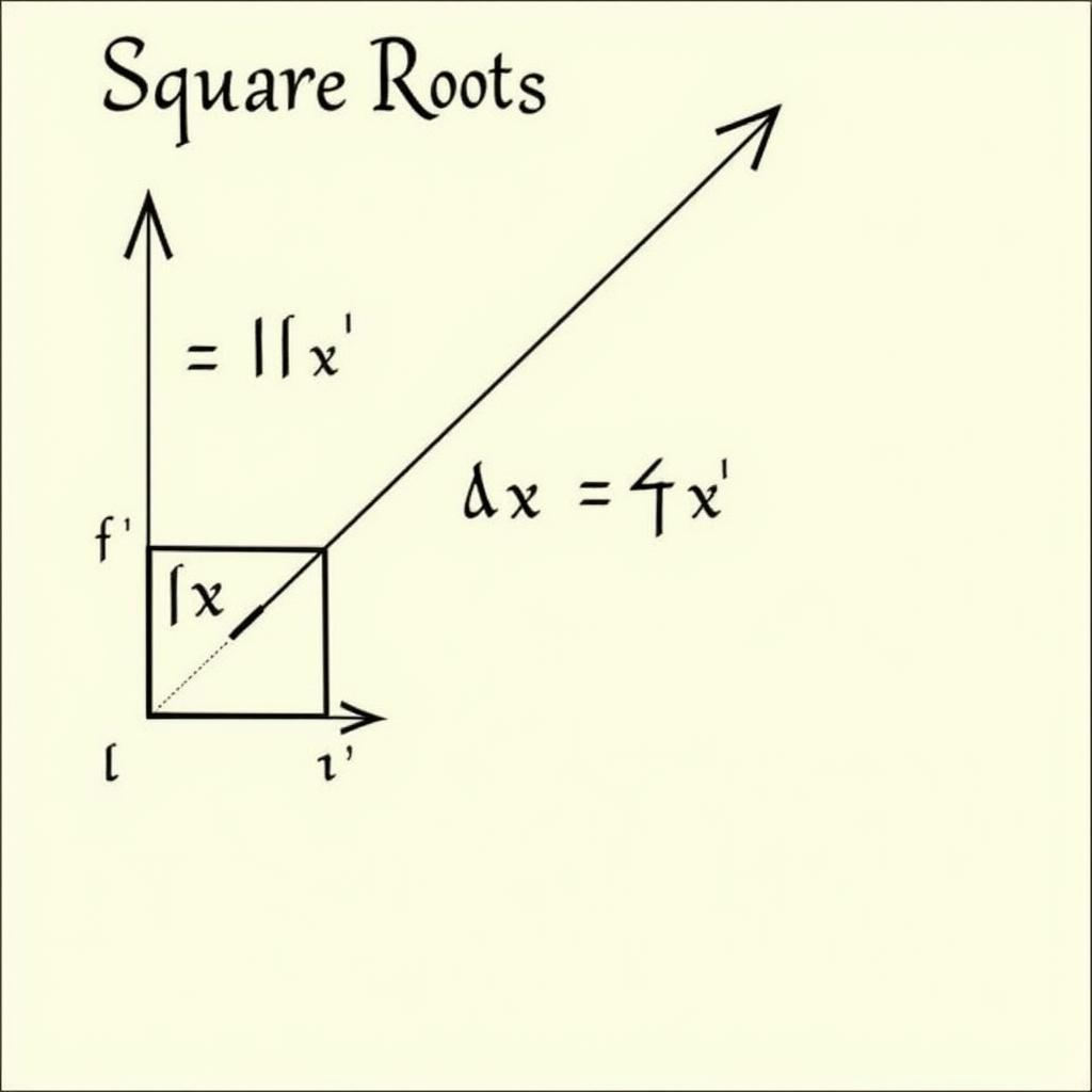 Hình ảnh minh họa về căn bậc hai