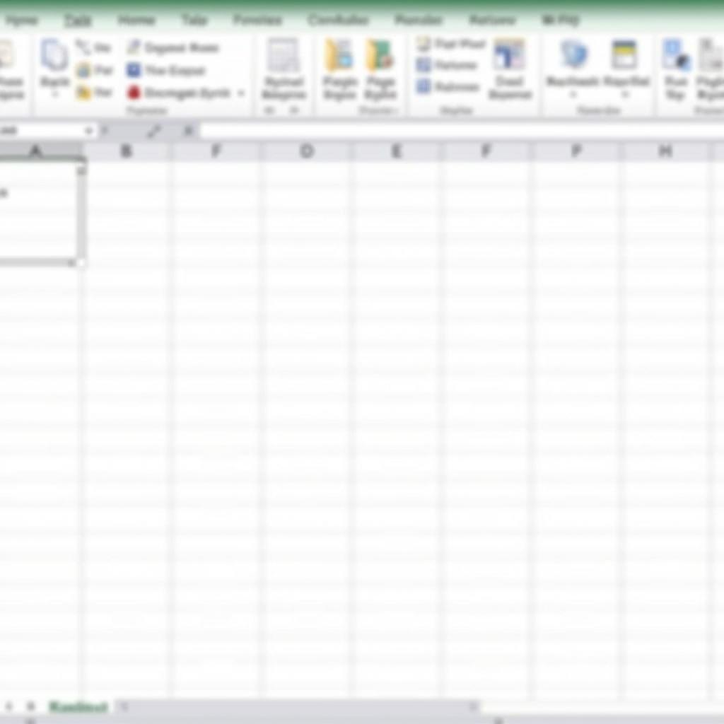 Giao diện Microsoft Excel