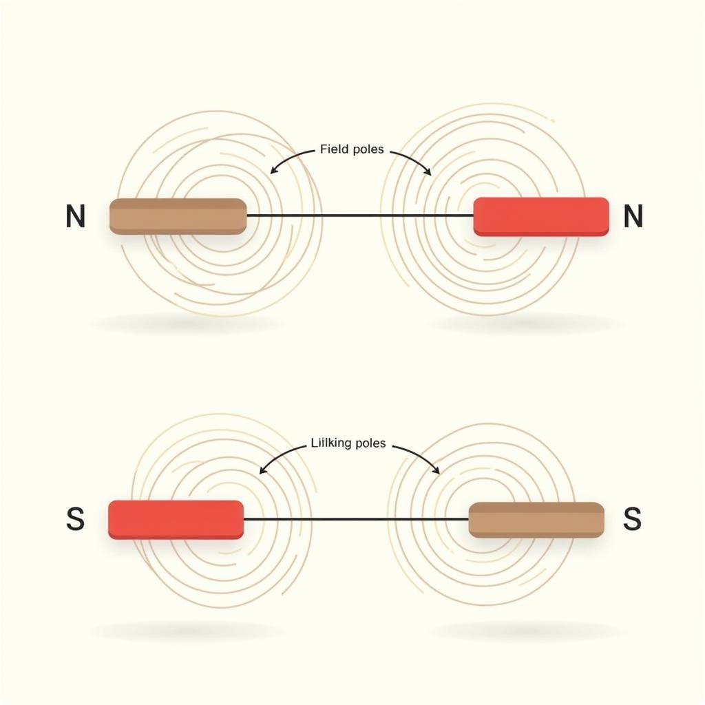 Hiện tượng tương tác giữa hai nam châm