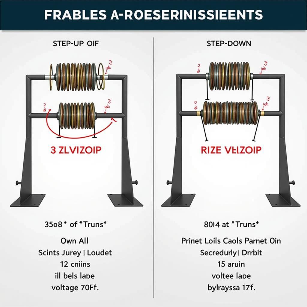 So sánh máy biến áp tăng áp và hạ áp