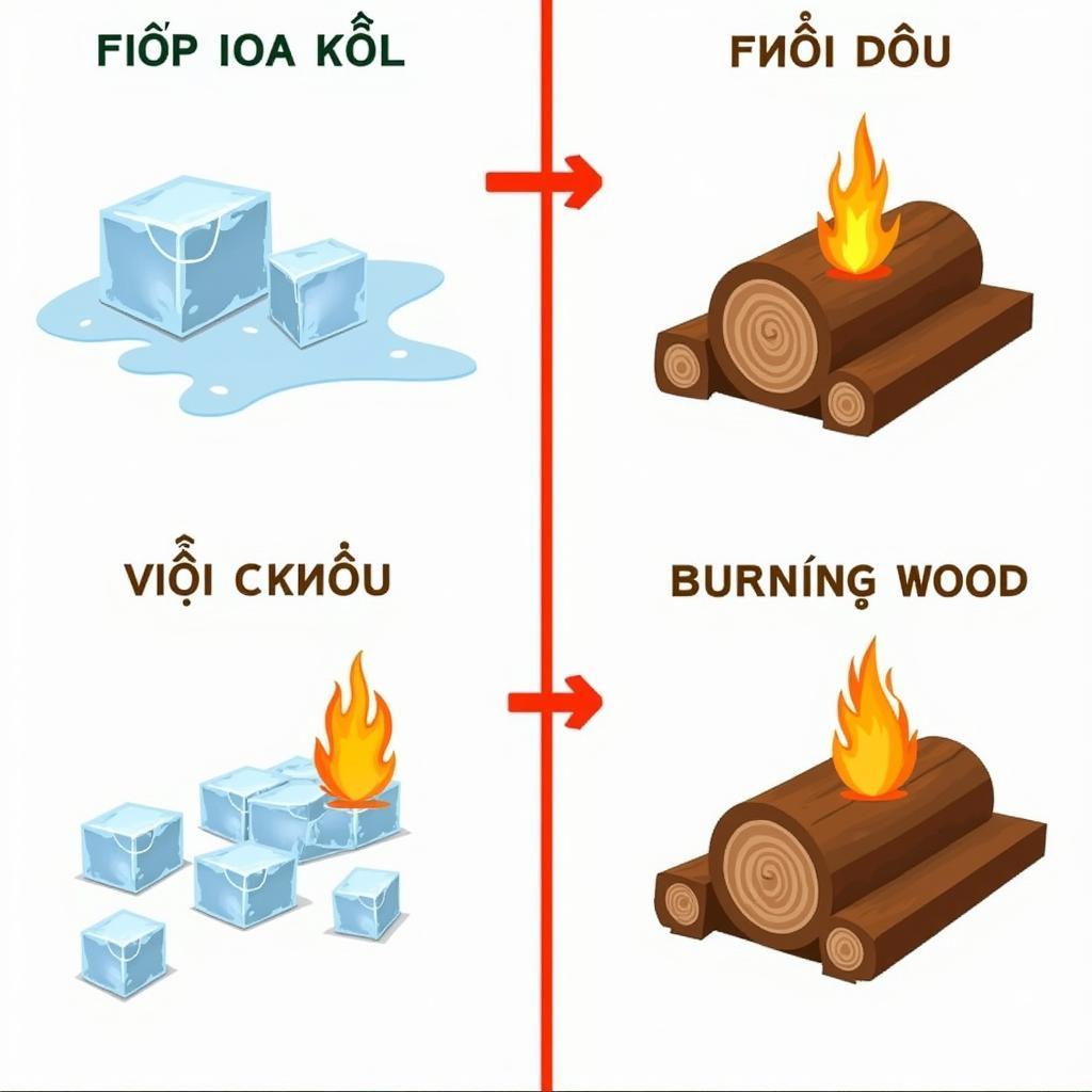 Phân biệt hiện tượng vật lý và hóa học