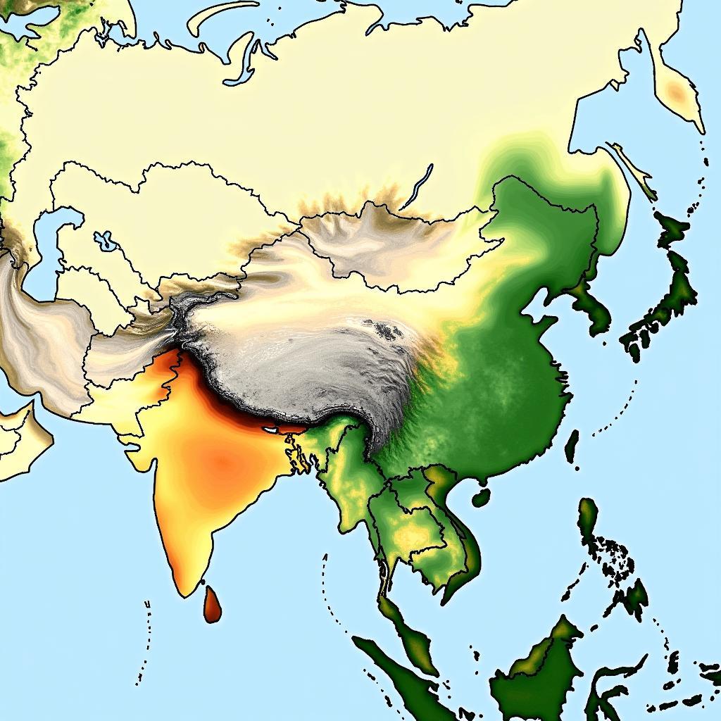 Phân bố dân cư Châu Á