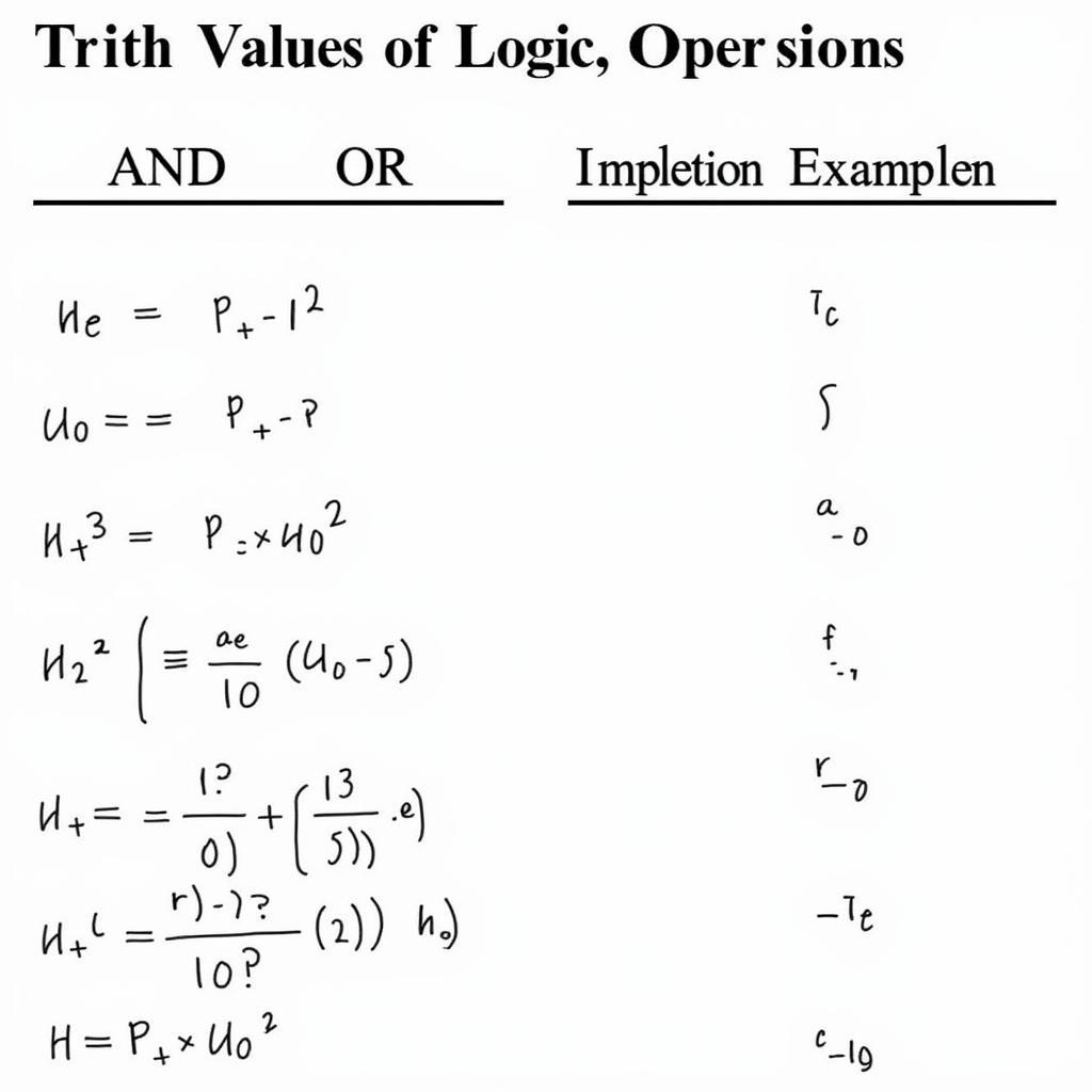 Các phép toán logic trên mệnh đề