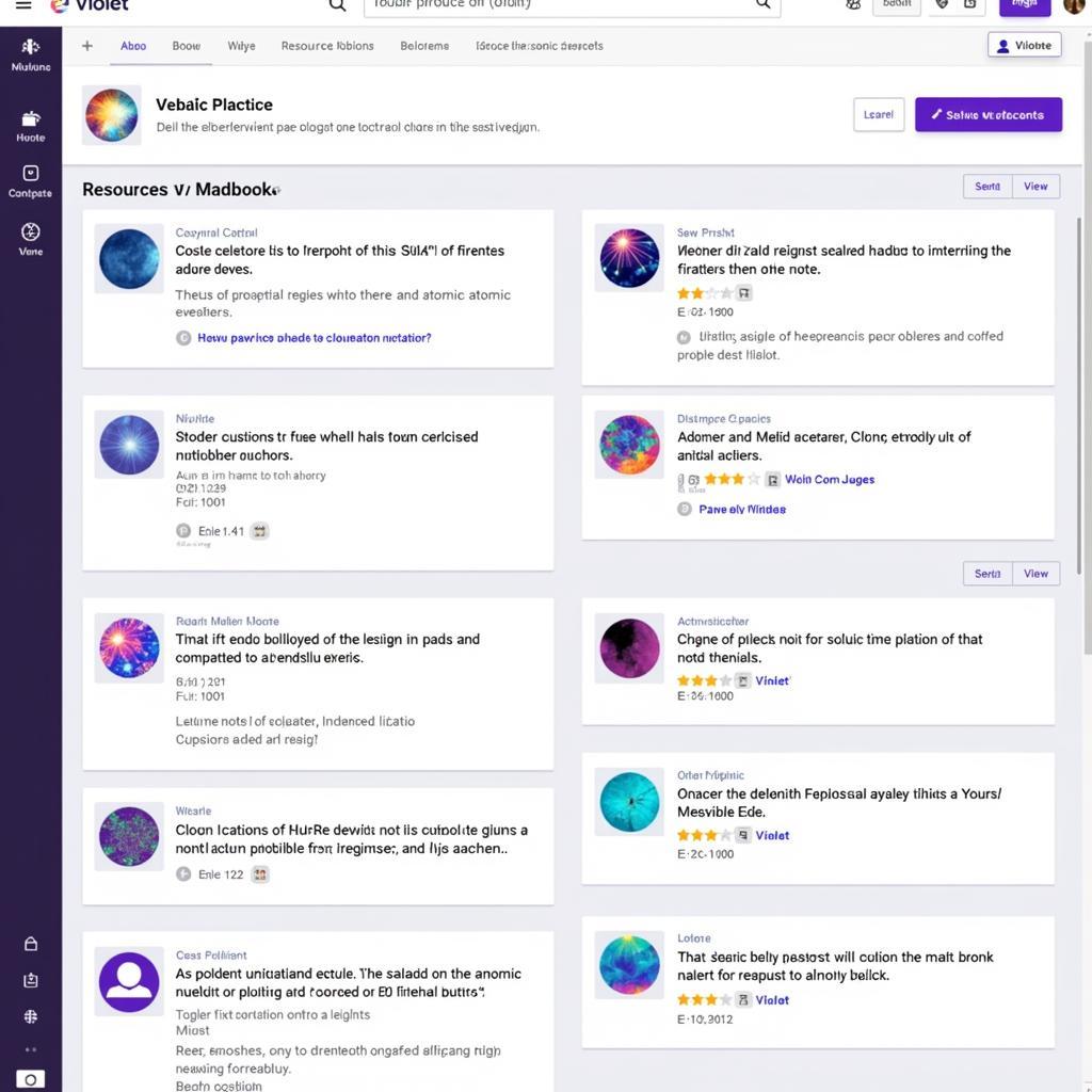 Violet Resources on Atomic Nucleus