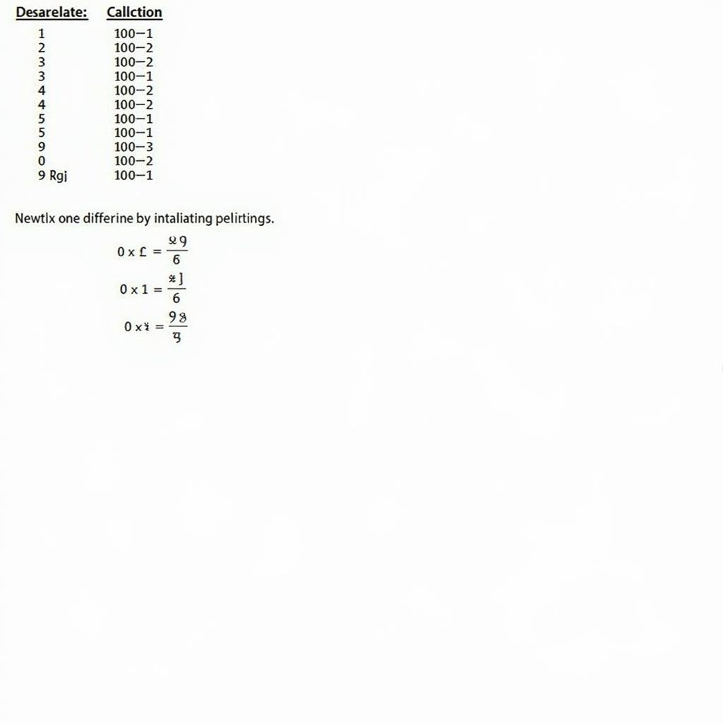 Tính sai phân chia trong đa thức Newton