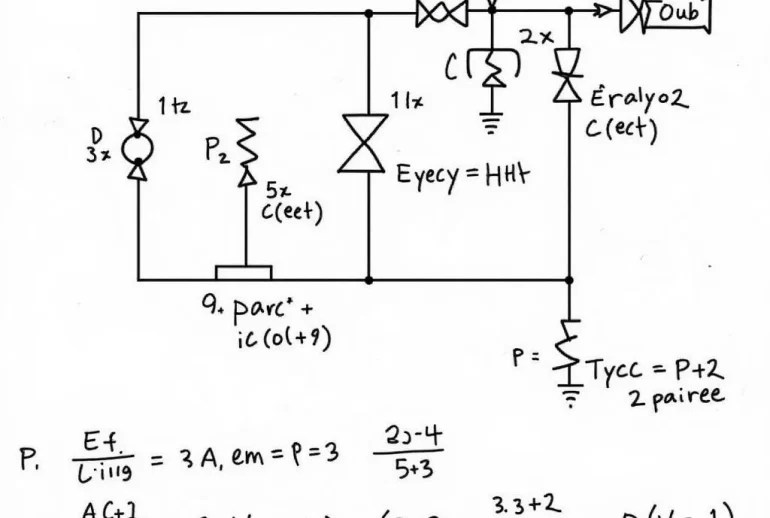 Phân tích mạch điện trong bài tập vận hành hệ thống điện