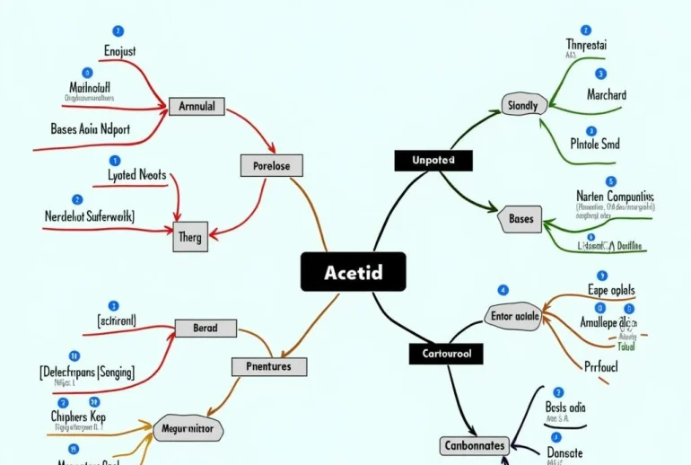 Sơ đồ tư duy về axit axetic