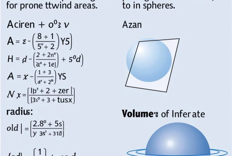 Công thức tính diện tích và thể tích hình cầu