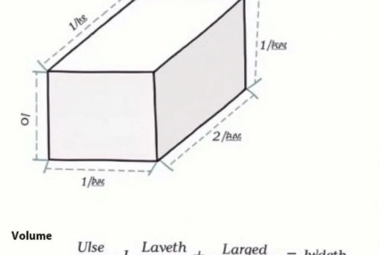 Hình hộp chữ nhật và công thức tính diện tích