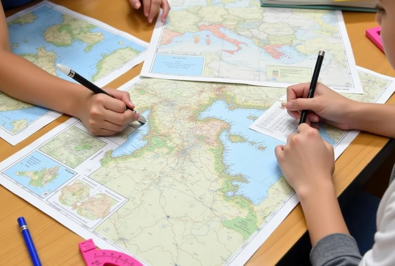 Importance of Solving Geography Map Exercises in Grade 7