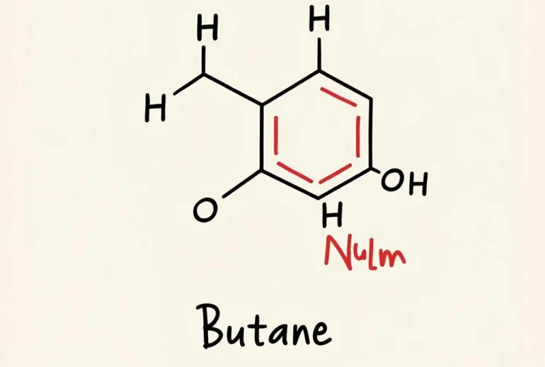 Công thức cấu tạo của Butan