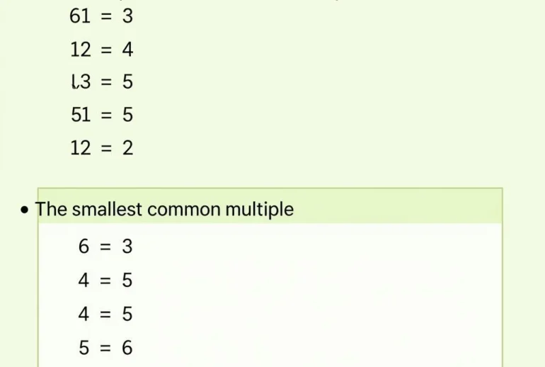Hướng dẫn tìm Bội Chung Nhỏ Nhất