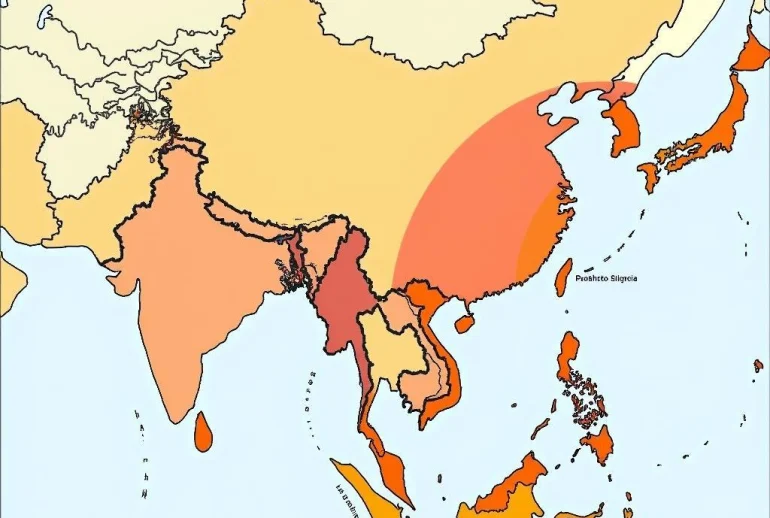 Giải tập bản đồ Địa lí 8 bài 6 về dân cư Châu Á