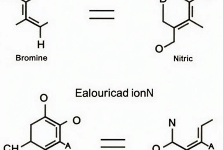 Phản ứng thế của benzen với Brom khan và Axit Nitric đặc