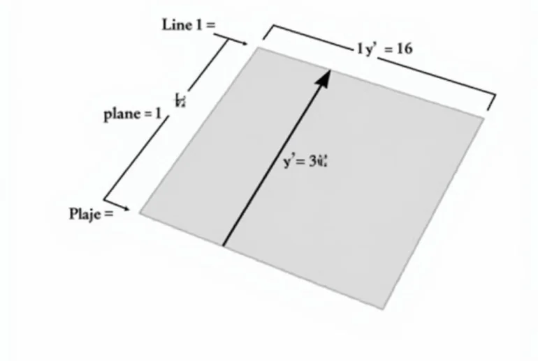 Equations of planes and lines in 3D space