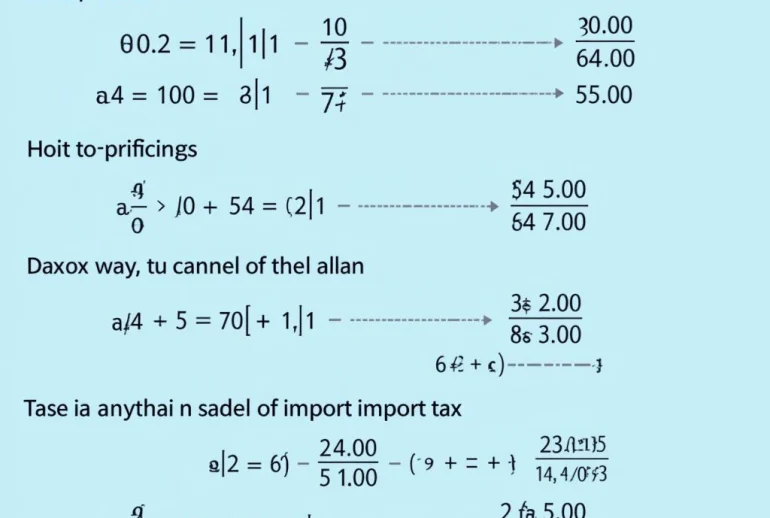 Ví dụ tính thuế nhập khẩu